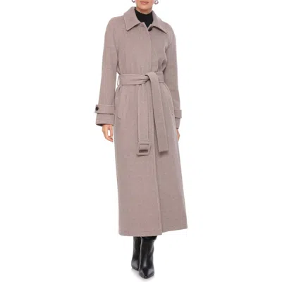 Avec Les Filles Button Back Belted Coat