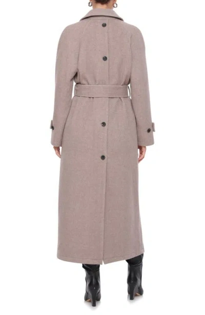 Avec Les Filles Button Back Belted Coat