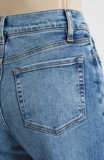 Frame Le Slim Raw Hem Palazzo Jeans In Blue