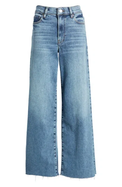 Frame Le Slim Raw Hem Palazzo Jeans In Blue