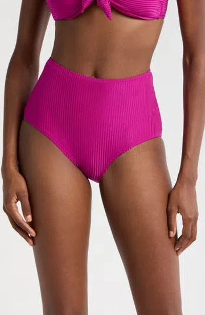 Lemlem Elsi High Waist Rib Bikini Bottoms