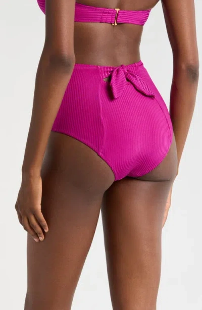 Lemlem Elsi High Waist Rib Bikini Bottoms