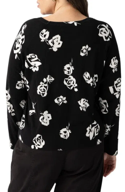 Sanctuary All Day Long Floral Cotton Blend Sweater