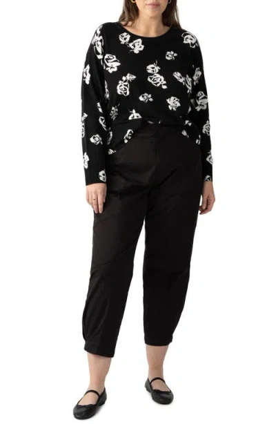 Sanctuary All Day Long Floral Cotton Blend Sweater