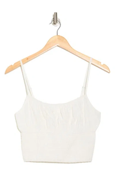 Abound Smocked Cotton Camisole In White