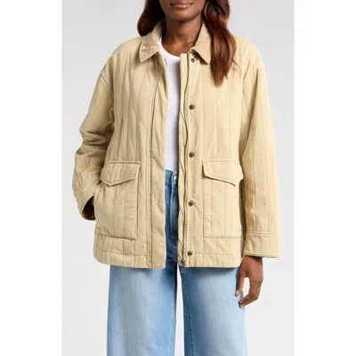 Pistola Cecile Star Print Quilted Denim Jacket