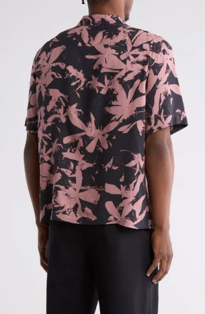 Abound Fleur Print Camp Shirt In Purple