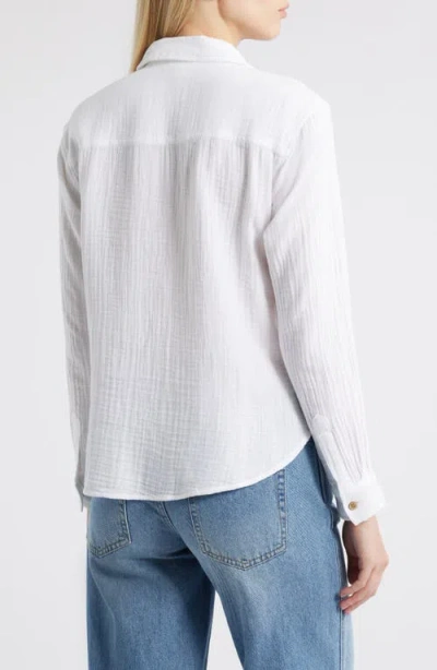 Beachlunchlounge Cameletta Cotton Gauze Button-up Shirt