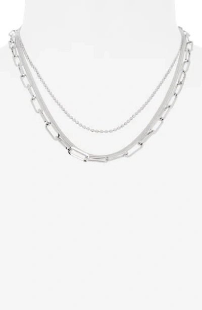 Nordstrom Rack Layered Mixed Chain Necklace