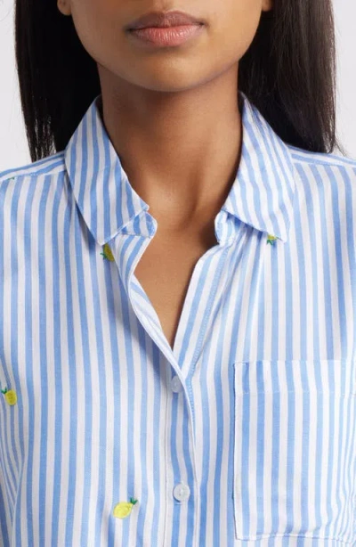 Beachlunchlounge Caitlin Embroidered Shirt