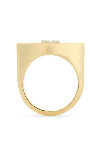 Covet Druzy Evil Eye Band Ring
