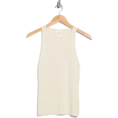 Twp Harbor Ribbed Cashmere Tank In White
