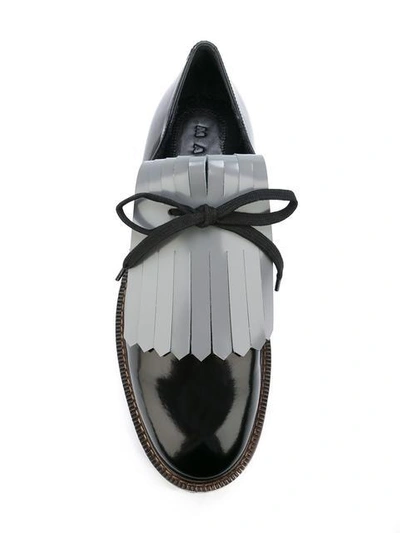 Shop Marni Fringed Loafers