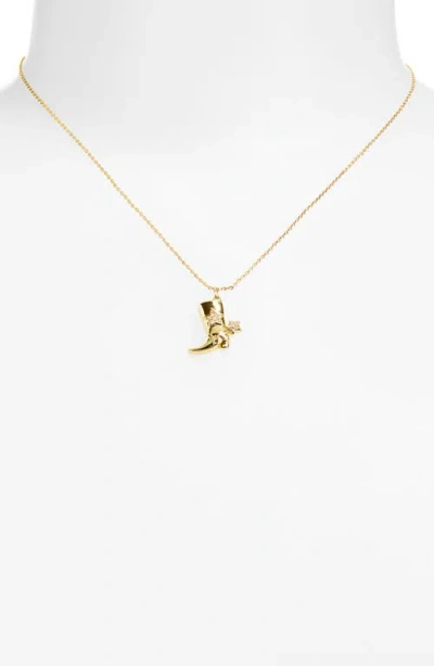 Leith Cz Cowboy Pendant Necklace