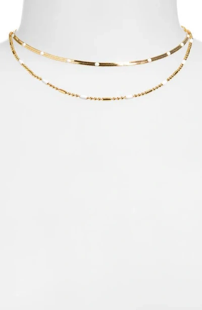 Leith 2-pack Assorted Enamel & Chain Necklaces