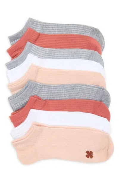 Lucky Brand 9-pack Assorted Speckle Rib No Show Socks In Multi