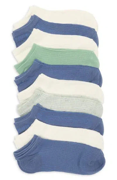 Lucky Brand 10-pack Assorted Speckle Rib No Show Socks In Multi