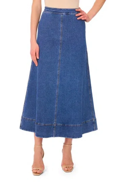 Parker The Fern Denim Midi Skirt In Blue
