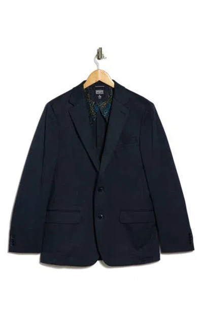 Original Penguin Plaid Notch Lapel Blazer In Blue