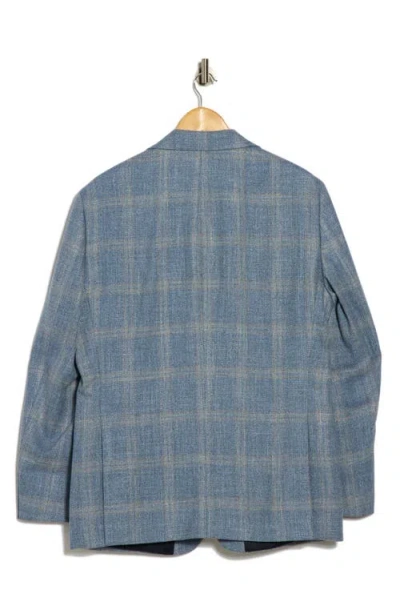 Tommy Hilfiger Windowpane Notch Lapel Sport Coat In Blue