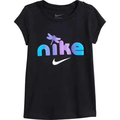 Nike Kids' Lil Bugs Dragonfly Graphic T-shirt In Black