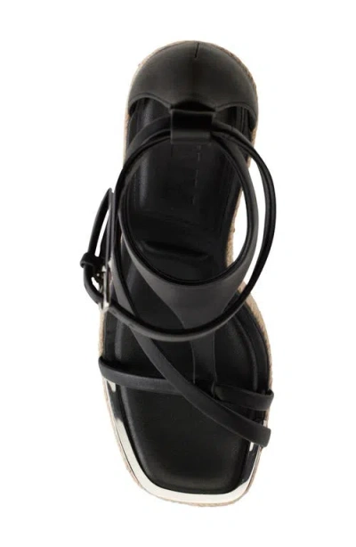 Dkny Maryn Womens Embellished Faux Leather Platform Sandals In Black