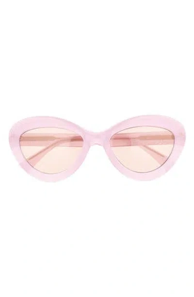Moschino Cat Eye Bubble Frame Sunglasses In Pink | ModeSens