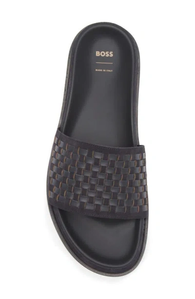 Hugo Boss Boss Woven Slide Sandal
