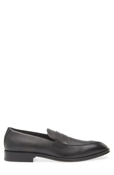Hugo Boss Boss Derreck Penny Loafer In Black