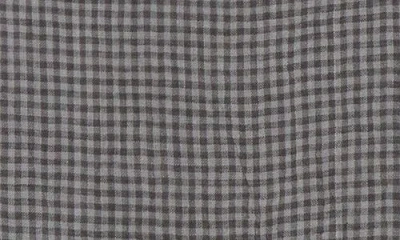 Eileen Fisher Classic Organic Linen Button-up Shirt In Gray