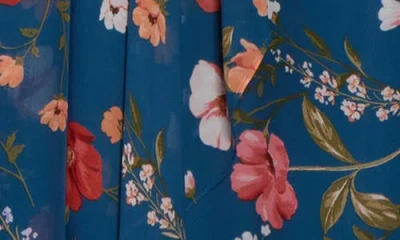 Eliza J Floral Long Sleeve Maxi Dress In Multi