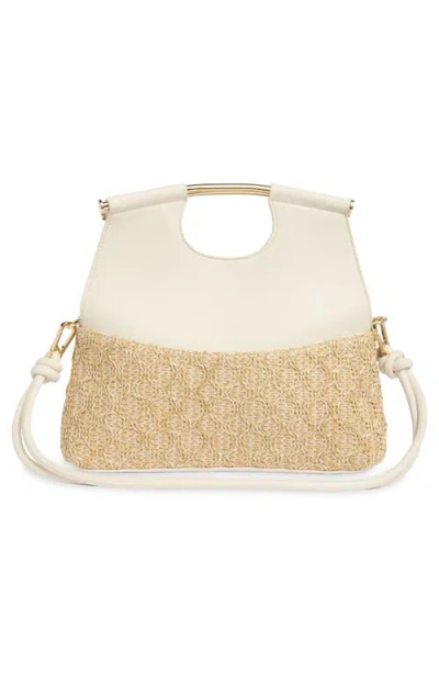 Steve Madden Foldover Raffia Handbag