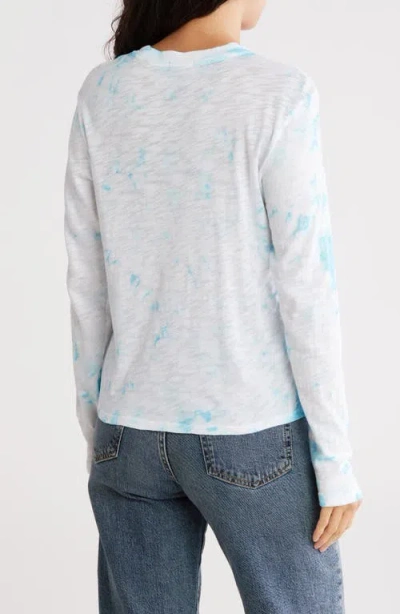 Atm Anthony Thomas Melillo Cloud Tie Dye Slub Long Sleeve T-shirt In White