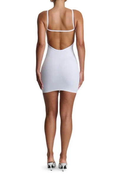 Naked Wardrobe Strap In Snatched Body-con Minidress In White