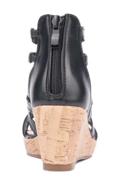Olivia Miller Kids' Gurly Girl Wedge Sandal In Black