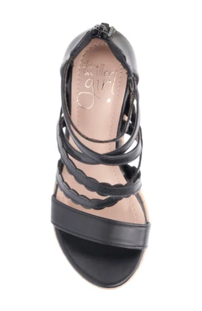 Olivia Miller Kids' Gurly Girl Wedge Sandal In Black