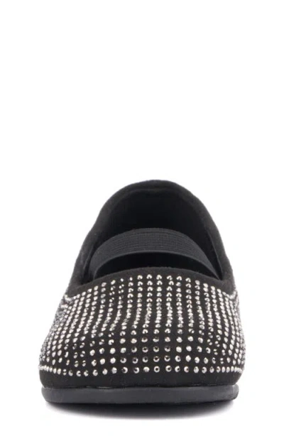 Olivia Miller Kids' Moon Light Mary Jane Flat In Black