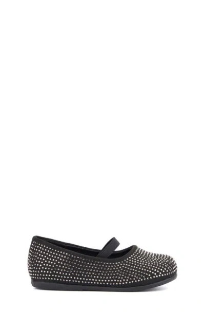 Olivia Miller Kids' Moon Light Mary Jane Flat In Black