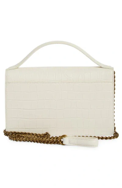 Kurt Geiger London Bond Croc Embossed Leather Top Handle Bag