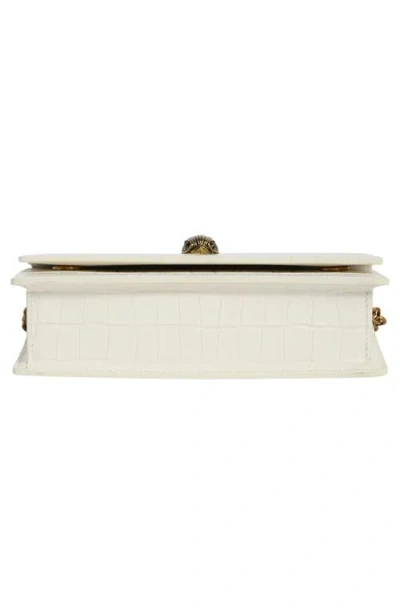 Kurt Geiger London Bond Croc Embossed Leather Top Handle Bag