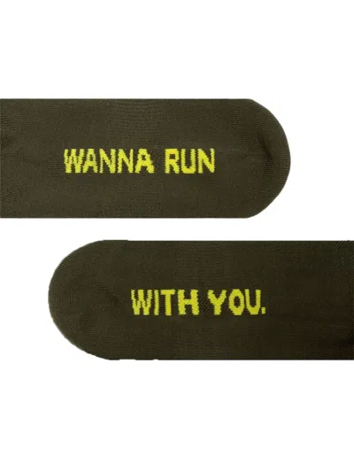 Peaufine Athletics Run With You Crew Socks