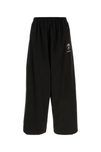 Balenciaga X Automobili Lamborghini Logo Track Pants In Black