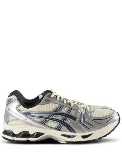 Asics Gel-kayano 14 Sneaker In White In Metallic
