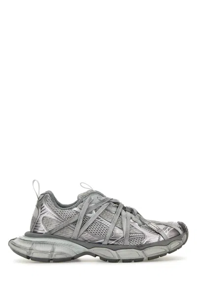 Balenciaga Men Grey Mesh And Rubber 3xl Extreme Sneakers In Gray