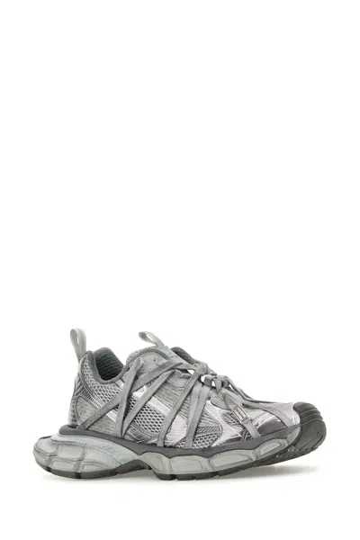 Balenciaga Men Grey Mesh And Rubber 3xl Extreme Sneakers In Gray