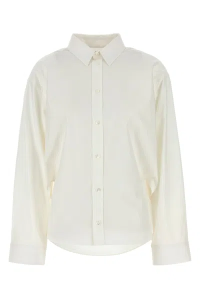 Balenciaga White Poplin Shirt In Neutral