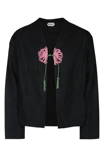 Bode Black Beaded Abilene Jacket