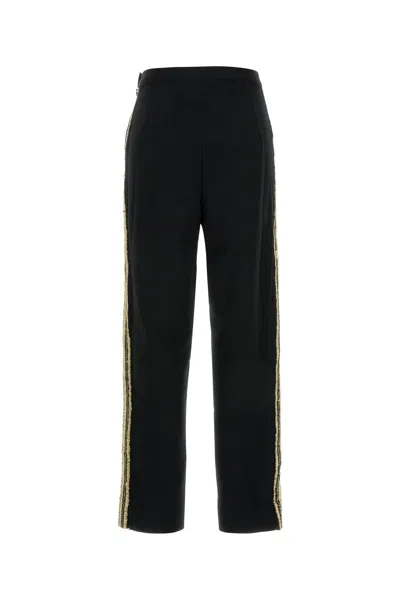 Bode Stripe-detail Tailored Trousers In Black