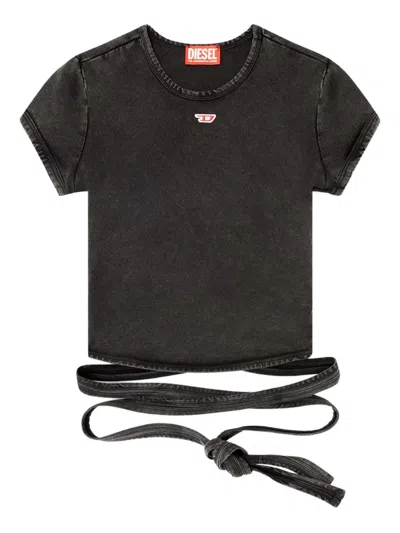 Diesel T-bunny-tail-r1 T-shirt In Black