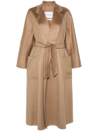 Max Mara Ludmilla Double Face Cashmere Coat In Brown